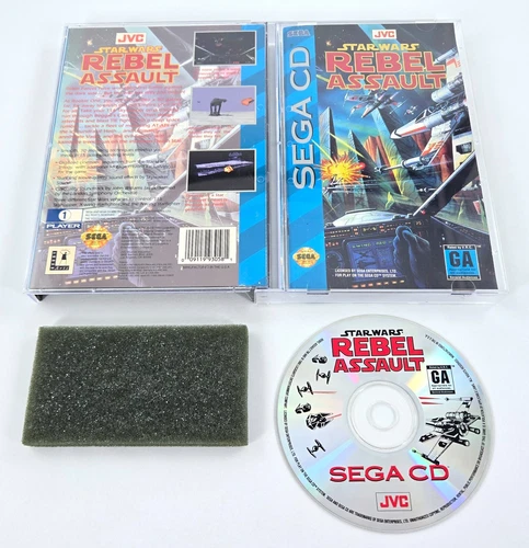 STAR WARS REBEL ASSAULT COMPLETE 1993 Authentic Sega CD