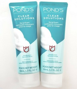 ponds facial foam clear solution