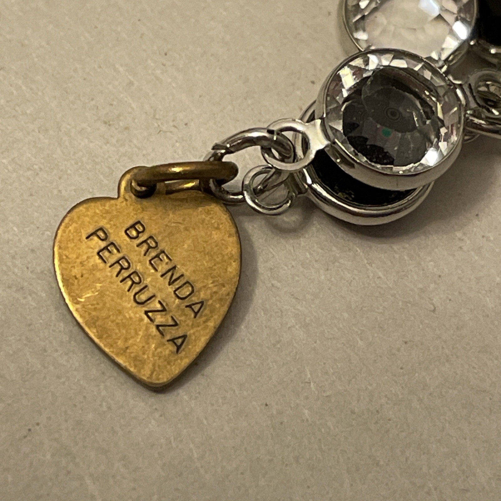 Brenda Perruzza Vintage Crystal Beaded Necklace Lariat 24” eBay