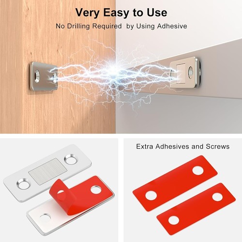 Cabinet Magnetic Catch Jiayi 4 Pack Ultra Thin Cabinet Door Magnetic Catch - 第 8/10 張圖片
