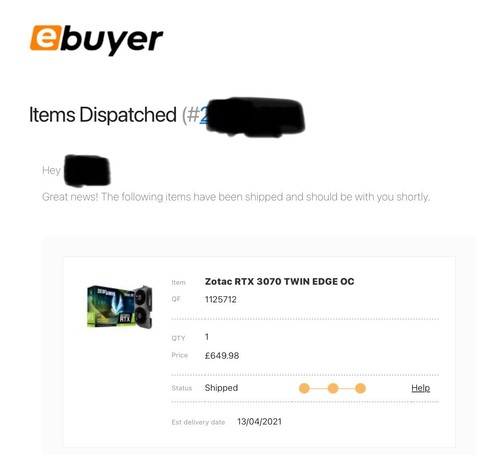 Zotac GeForce RTX 3070 8GB Twin Edge OC Ampere Graphics Card. NEW, SEALED BOX. - 第 4/4 張圖片