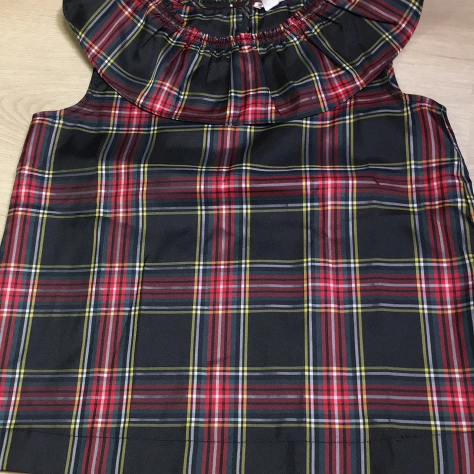 Crewcuts J. Crew Holiday Plaid Sleeveless Top Girl’s size 14 - Image 4 of 4