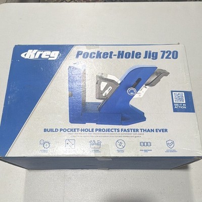 Kreg Pocket-Hole Jig 720 Kit KPHJ720 w/ Clamp Adapter, Gauge, Dust Adapter