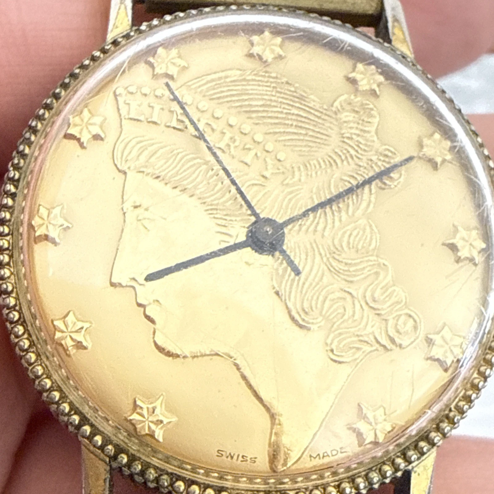 Montre Bracelet Liberty Coin Swiss Made Qui Fonctionne