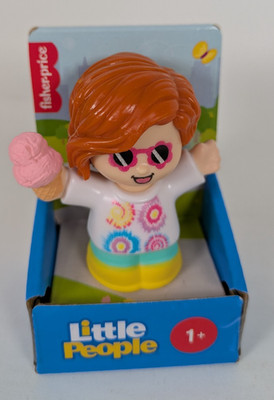 Fisher Price Little People Red Head Girl Teen Ice Cream Sunglasses JFC25