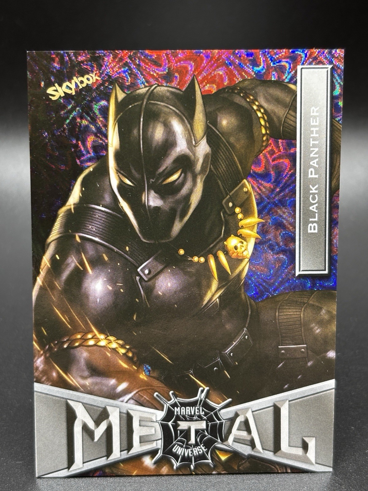 2021 Skybox Metal Universe Marvel Spider Man BLACK PANTHER Grandiose #11