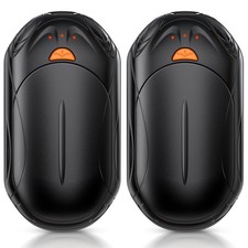 AI Hand Warmers Rechargeable 2 Pack, 20Hrs Long Safe Heat, Small, Black