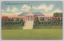 The Handley High School Winchester Virginia postcard 