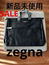 Zegna Men Business Bag Travel Unisex Suit Black Limited Edition Style Refined Ta