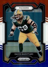 2023 Panini Prizm #108 David Bakhtiari Red White and Blue