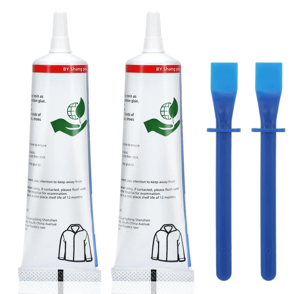 2 Stück Textilkleber Extra Stark, 60ml Transparenter Kleber für Stoff, Stoffr... - Bild 3 von 4