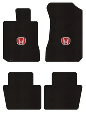 Lloyd Berber Front & Rear Mats for '79-82 Honda Prelude w/Red on Black Honda H