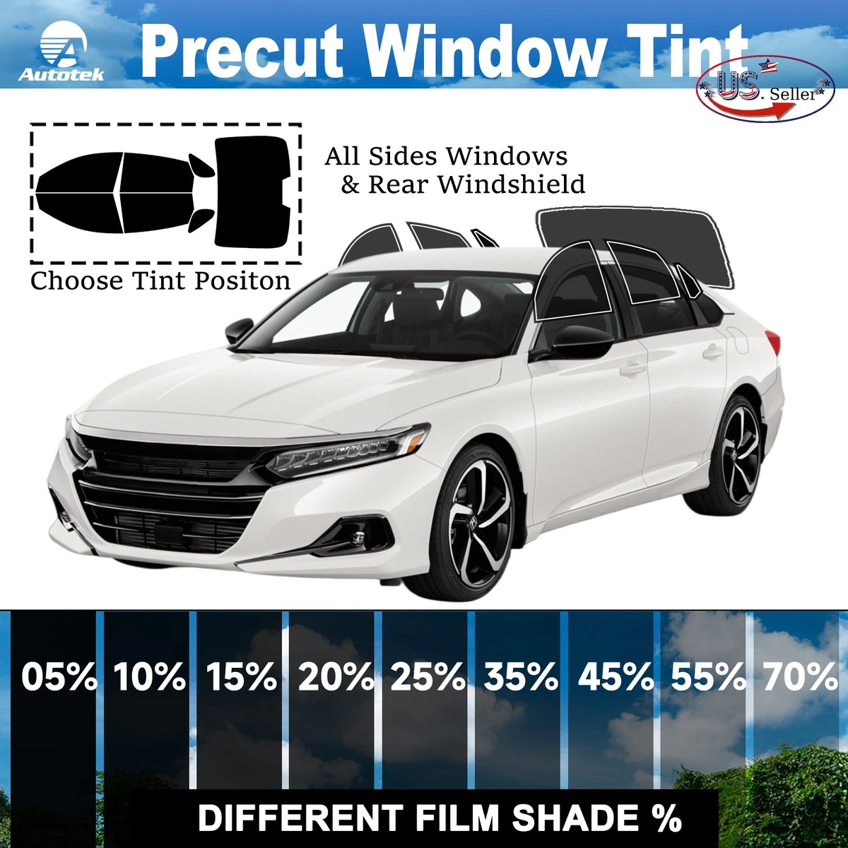 film style tint アコードCV3 5% Las mejores ofertas en Teñido de ventana para 2022 Honda Accord | eBay