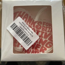 Clear Acrylic Apple Paperweight Saying - Thanks For Being My Teacher- BRAND NEW