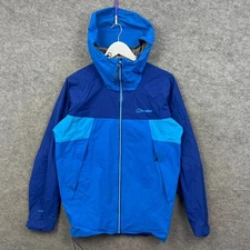 Berghaus Jacket Mens Medium Blue Ski Hiker Hydroshell Windbreaker Rain Coat