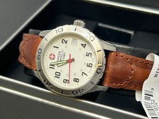 Wenger Swiss Military Women's Watch Leather Strap WR 100M Date Indicator