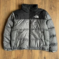 The North Face 1996 Retro Nuptse 700 Down Puffer Jacket Men’s L Gray/Black