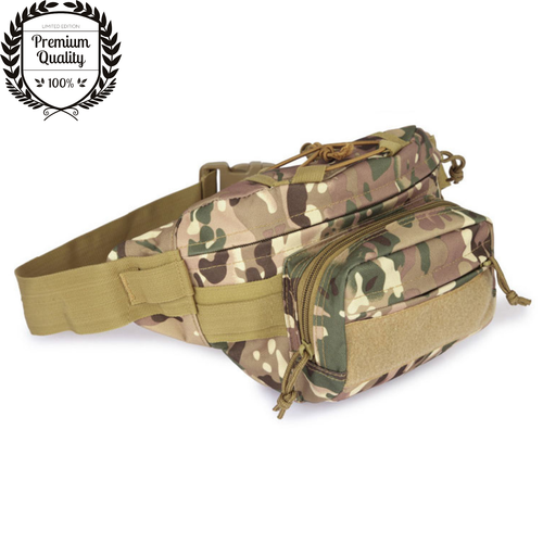 Tactical Waist Bag Mens Belt Training Outdoor Sports Pack Hiking Phone Handbag - Picture 9 of 9