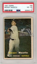 Mickey Mantle 1957 Topps Baseball Card #95 PSA 4