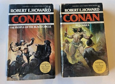 Conan Robert E. Howard People Of The Black Circle Red Nails Berkeley Paperback 