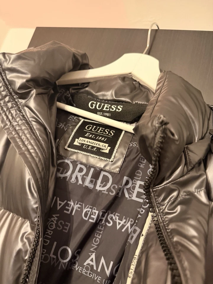 Guess Winterjacke Herren XXL Silber Grau - Bild 2 von 4