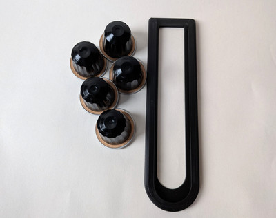 Kompakter Nespresso Kaffeekapselhalter Klebehalterung L'OR Pod Bundle Rabatt