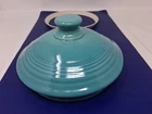 FIESTA large CANISTER utensil CROCK Lid ONLY turquoise blue Read Description