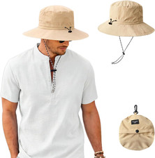 Sonnenhut Damen Herren Fischerhut Anglerhut Schnell Dry Packable Safari Hut Sonn