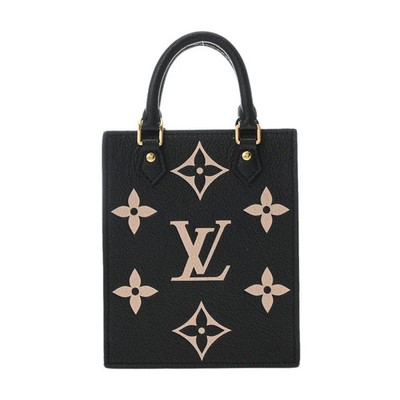 Louis Vuitton M81416 Handbag Leather Beige #WB5214