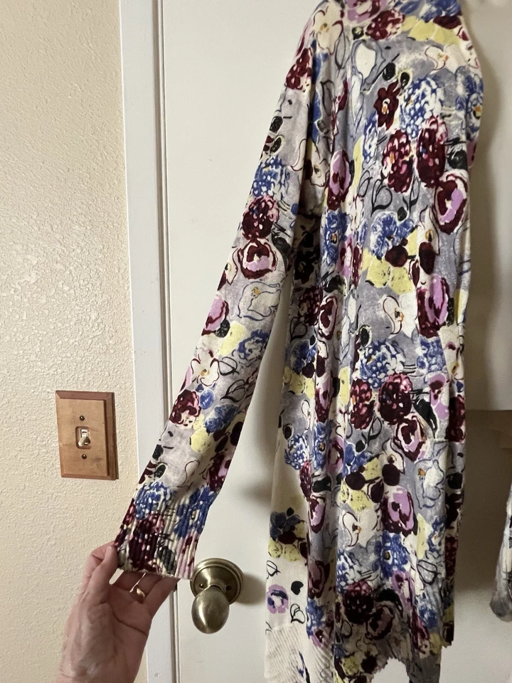 Кардиган Anthropologie Guinevere размер L Fly Away свитер асимметричный с длинным рукавом - Изображение 2 из 4