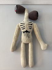 CARTOON SIREN HEAD Horror Plush Black White Stuffed Doll Kids Boy Gift Toys 15In