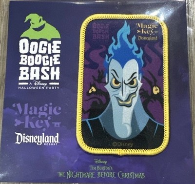 Disneyland Resort Oogie Boogie Bash 2024 Magic Key Exclusive Hades LE Patch NIP