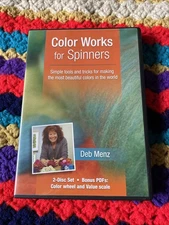 Color Works For Spinners - 2 DVD Set - Deb Menz Interweave - Weaving Crafting