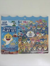 Pinkfong Baby Shark Sticker Play Set 100+  Reusable Stickers Sealed NEW