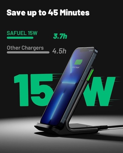 SAFUEL Wireless Charger Airfuel Stand Qi 15W - 第 5/9 張圖片