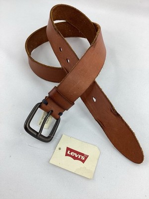 Levis Distressed Leather Belt Brown Medium SIZE 36 NWT 2011 Width 1-1/4 