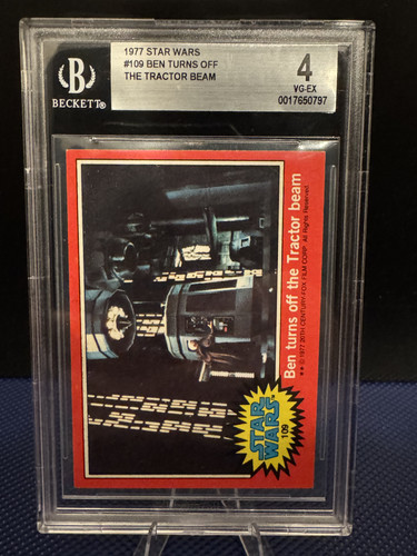 1977 Topps Star Wars #109 Ben turns off the Tractor beam