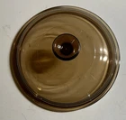 Pyrex Vision V-2.5-C Vintage Round Amber Glass Lid for 2.5L Pot, 8" Opening