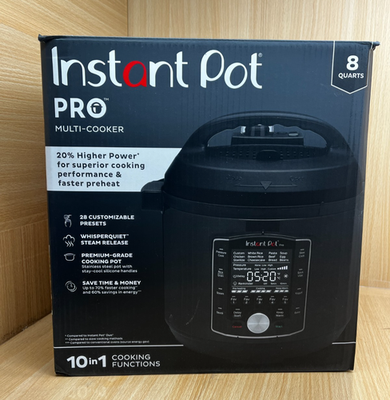 #ad Instant Pot 8 qt. Matte Black Duo Pro Electric Pressure Cooker $124.90