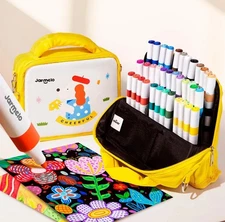 36 Colors Acrylic Markers - Ultra Soft Nib, Arts and Crafts Coloring Set, Per...