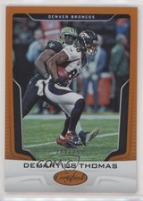 2017 Certified Mirror Orange 249/299 Demaryius Thomas #29 d4y