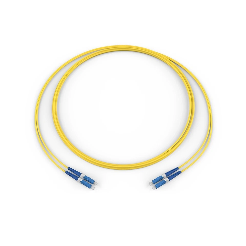 Corning 040402G5120015M 15 Meter Fiber Optic Jumper LC Duplex Zipcord Cable OS2 - Image 1 of 1