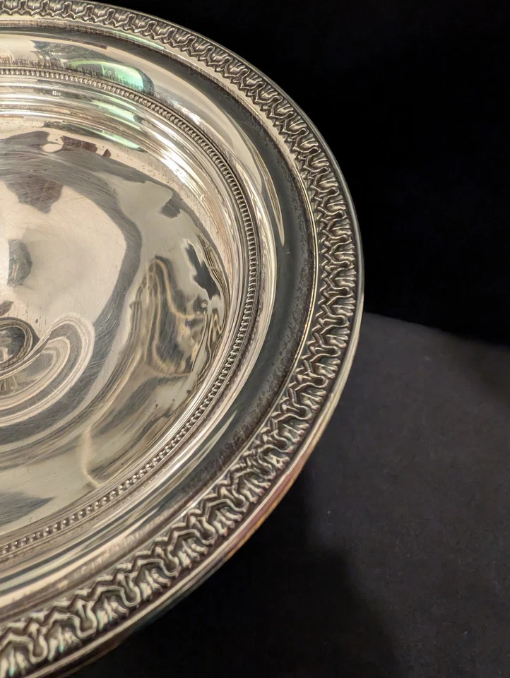 M. Fred Hirsch Anbietschale - Sterling Silber - Zwischen 1920-1945 - Bild 4 von 4