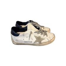 Golden Goose Super-Star women's leather sneakers White/Dark Blue EU 37 US 7 595