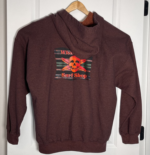 Whalebone OBX Full Zip Hoodie Jacket XL Mens Rust/Black Sweatshirt Skull Logo - Picture 2 of 11
