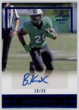 2021 Brenden Knox Leaf Ultimate Draft 1991 Blue  Auto RC 10/35 #GLR-BK1 (D869)
