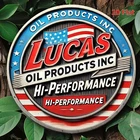 Kexle Lucas Oil Logo Tin Metal Signs for Garage Auto Shop Gas Vintage Advertisin