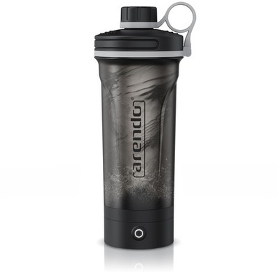 Arendo Elektrischer Protein Shaker 700ml mit USB-C 650ml Schwarz