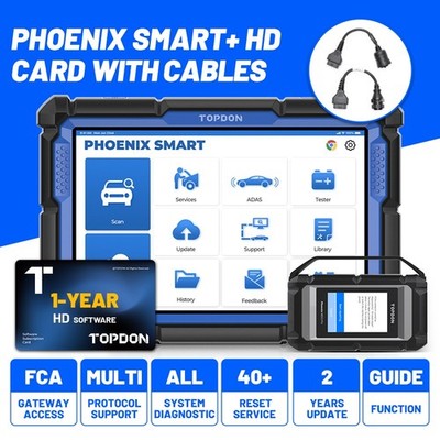 2025 TOPDON Phoenix SMART+ 24V HD KIT Intelligent Scan Tool ECU Online Coding