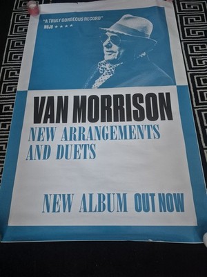 Van Morrison Poster 5ft x 3ft New Arrangements Duets Album Promo Display